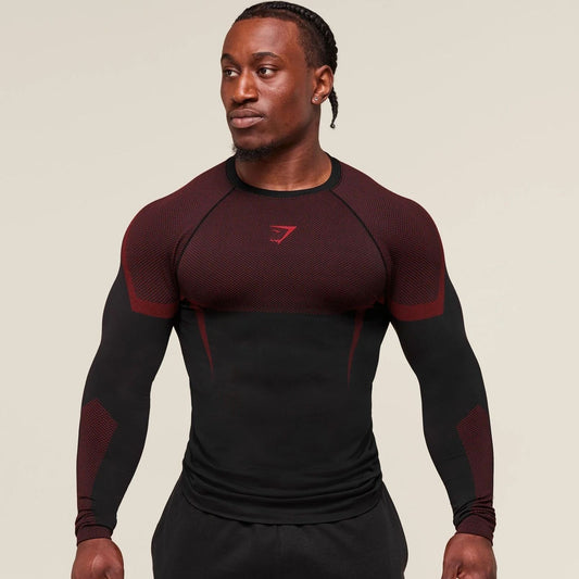 Erkaklar uchun uzun yengli kompressiyali Rashguard